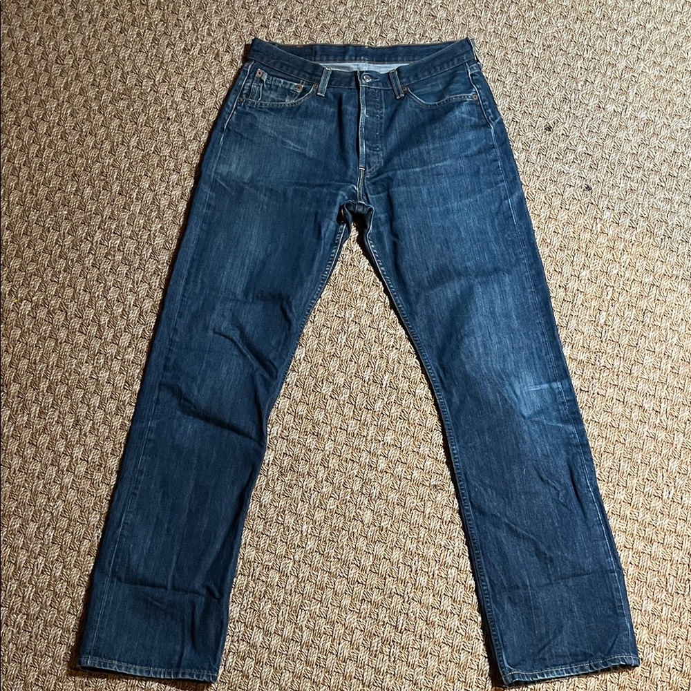 Levi's 501 Men's Dark Blue Straight Jeans